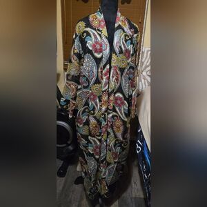 235 RAJ Elegant Paisley Print Women's Kimono (D)